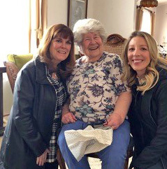 Pat Maloney Grantham, Kappa/Kansas, receives her 75-year pin and certificate Pat Maloney Grantham, Kappa/Kansas, receives her 75-year pin and certificate